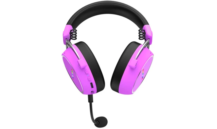 Słuchawki dla graczy Hator HYPERGANG 3 Wireless bezprzewodowe fioletowe