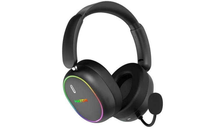 Słuchawki dla graczy Hator Phoenix 2 Wireless bezprzewodowe czarne