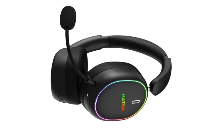 Słuchawki dla graczy Hator Phoenix 2 Wireless bezprzewodowe czarne