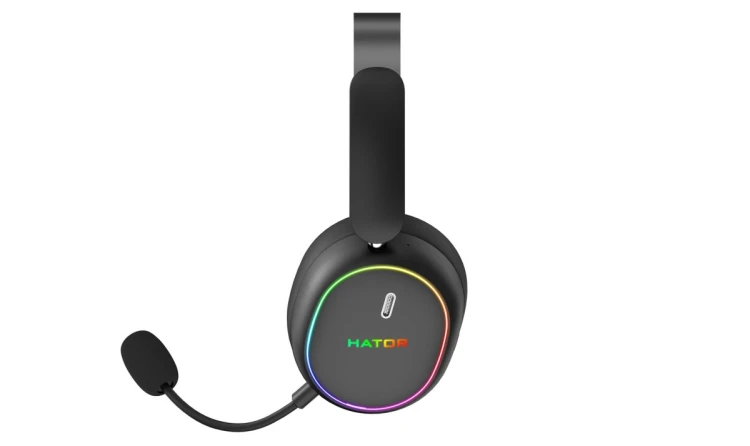 Słuchawki dla graczy Hator Phoenix 2 Wireless bezprzewodowe czarne