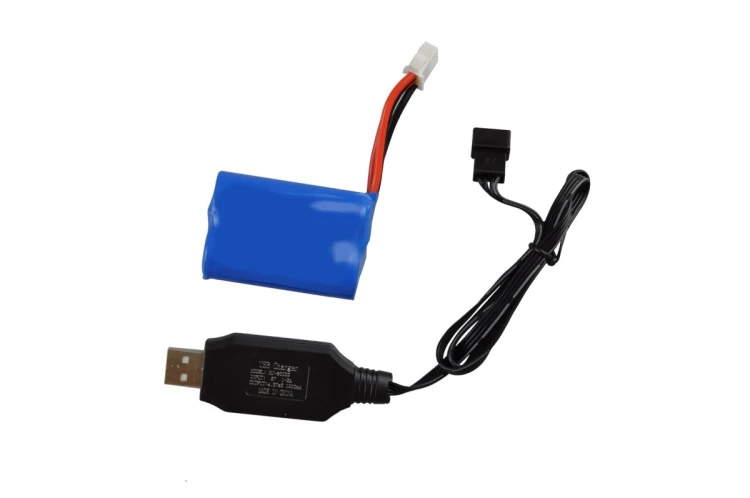 Amewi RC Boat Niebieska bateria litowo-jonowa Barracuda 1100mAh/14+