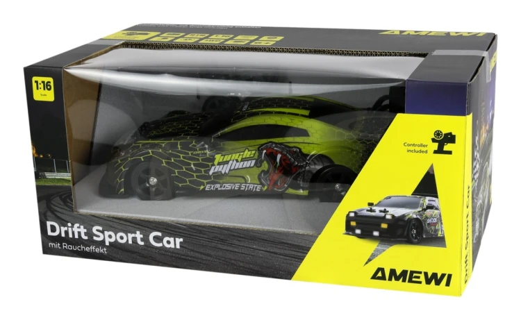 Samochód Amewi RC Drift Sport GTR 4WD 1:16 RTR zielony