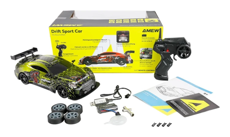 Samochód Amewi RC Drift Sport GTR 4WD 1:16 RTR zielony
