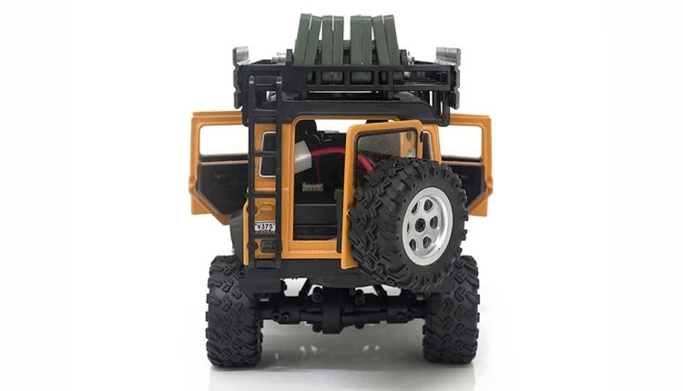 Samochód zdalnie sterowany Amewi RC Car D90X28 Crawler 4WD Li-Po Akumulator 300mAh Żółty wiek 8+