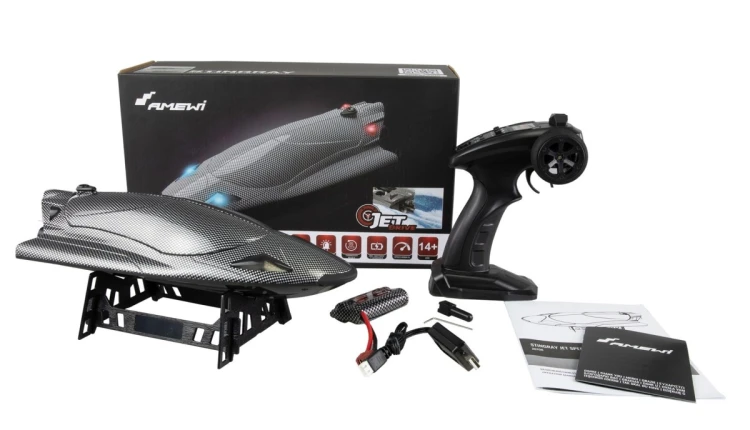 Amewi Motorówka Stingray Napęd odrzutowy 335mm RTR Carbon 14+