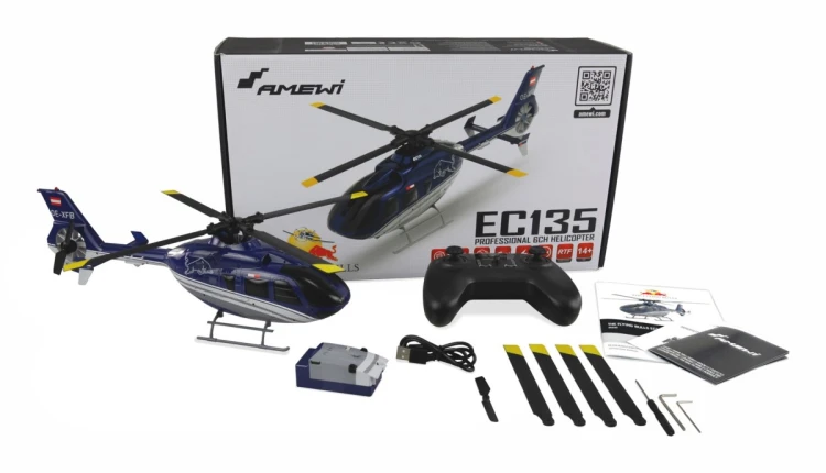 Helikopter Amewi EC135 Pro Latające Byki Bezszczotkowy CP RTF