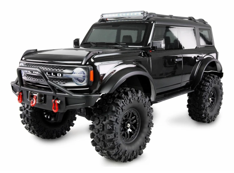 Samochód zdalnie sterowany Amewi AMXRock Caballo Crawler 4WD 1:10 ARTR, kolor czarno-metaliczny
