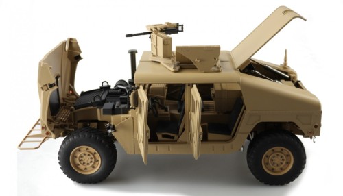 Amewi RC Car US Ciężarówka 4x4 HUMVEE Li-Po Akumulator 4500mAh piasek/14