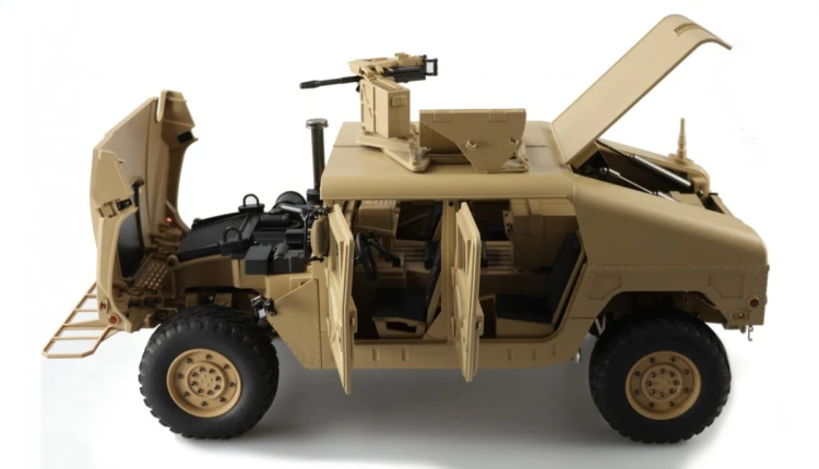 Amewi RC Car US Ciężarówka 4x4 HUMVEE Li-Po Akumulator 4500mAh piasek/14