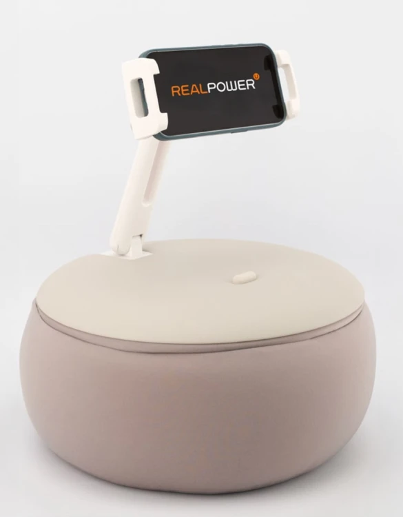 RealPower PillowStand-1 Uchwyt pasywny Telefon komórkowy/Smartfon, Tablet/UMPC Beżowy