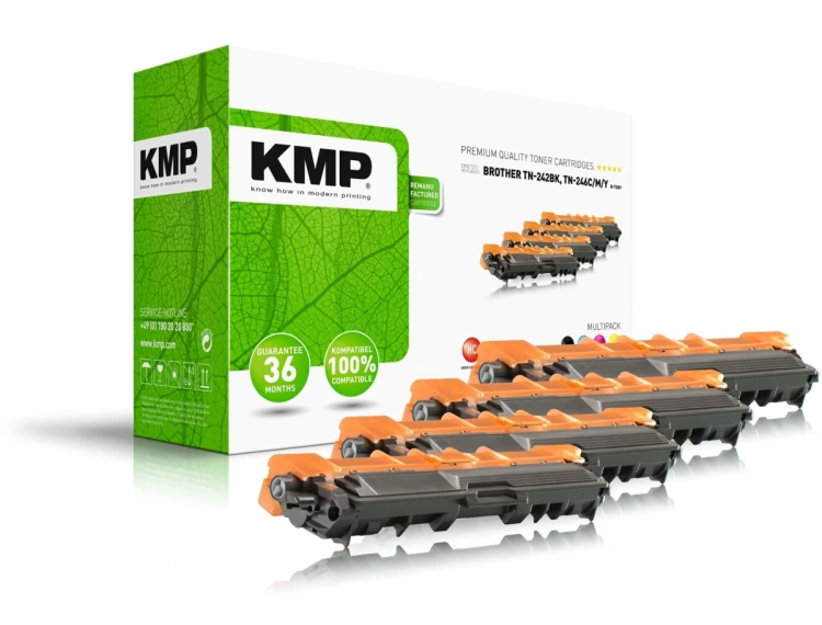 KMP MULTIPACK B-T58V kaseta z tonerem 4 szt. Zamiennik Czarny, Cyjan, Purpurowy, Żółty