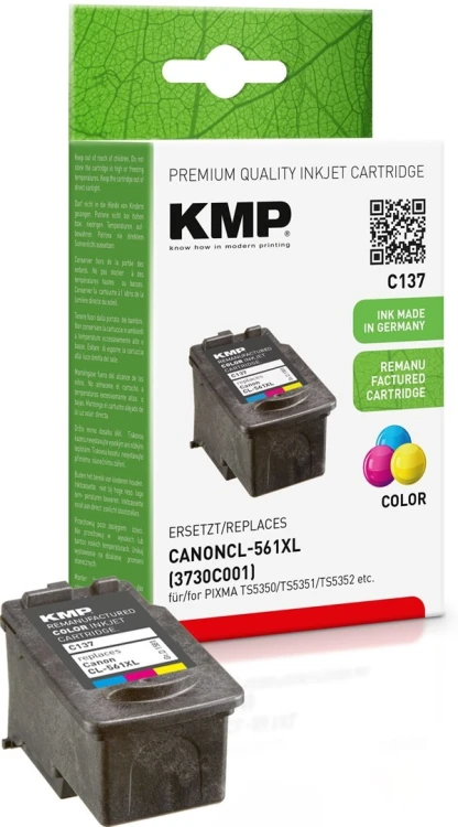 KMP C137 nabój z tuszem 3 szt. Zamiennik Wysoka (XL) wydajność Cyjan, Purpurowy, Żółty