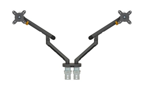 BakkerElkhuizen Bakker Elkhuizen Flexible Dual - Zestaw montażowy - Regulowane podwójne ramię - Do 2 monitorów - Aluminium, stal, tworzywo ABS, guma t