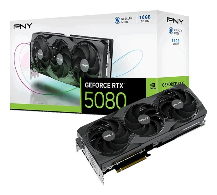 PNY GeForce RTX 5080 Triple Fan NVIDIA 16 GB GDDR7