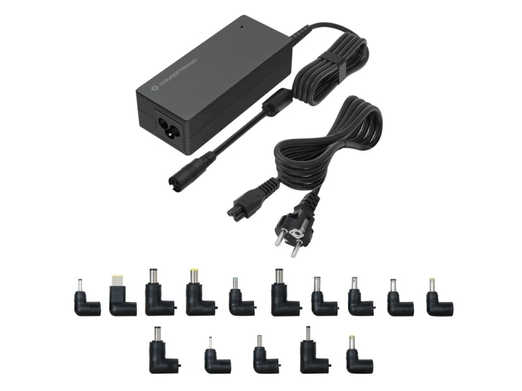 Conceptronic OZUL08B15 adapter zasilający/ inwentor Wewnętrzna 90 W Czarny