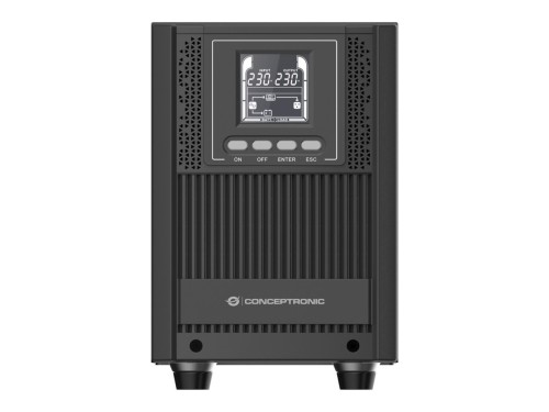Zasilacz UPS Conceptronic ZEUS52E2K 2000VA 1800W Online Tower UPS - IEC - Podwójna przetwornica (Online) - 2 kVA - 1800 W - Sinus - 220 V - 240 V