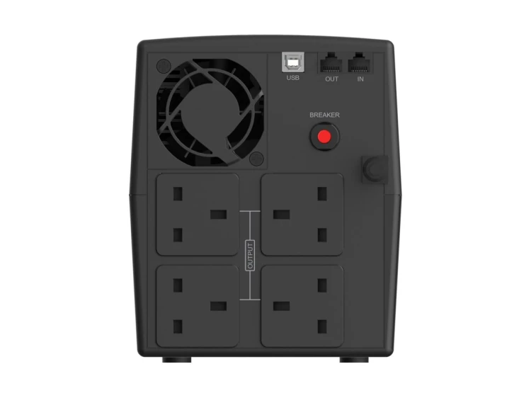 Zasilacz awaryjny UPS Conceptronic 1200VA/720W/4xUK/HID USB/RJ45in/Out/AVR sw
