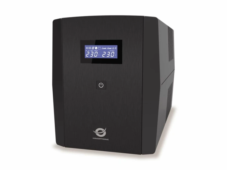 Zasilacz awaryjny UPS Conceptronic 1500VA/900W/2xSchuko/3xIEC/USB/RJ45/AVR bk