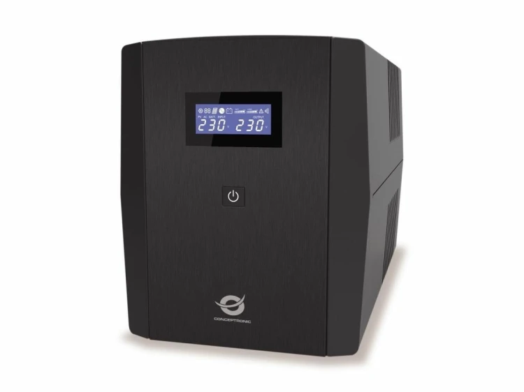 Zasilacz awaryjny UPS Conceptronic 1500VA/900W/2xSchuko/3xIEC/USB/RJ45/AVR bk