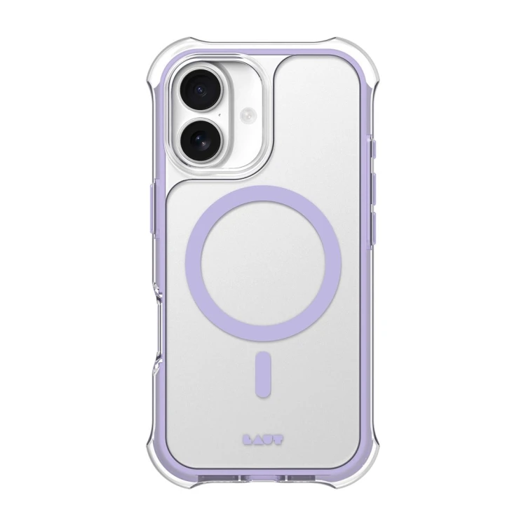 LAUT AERO PROTECT pokrowiec na telefon komórkowy 16 cm (6.3") Fioletowy, Przezroczysty