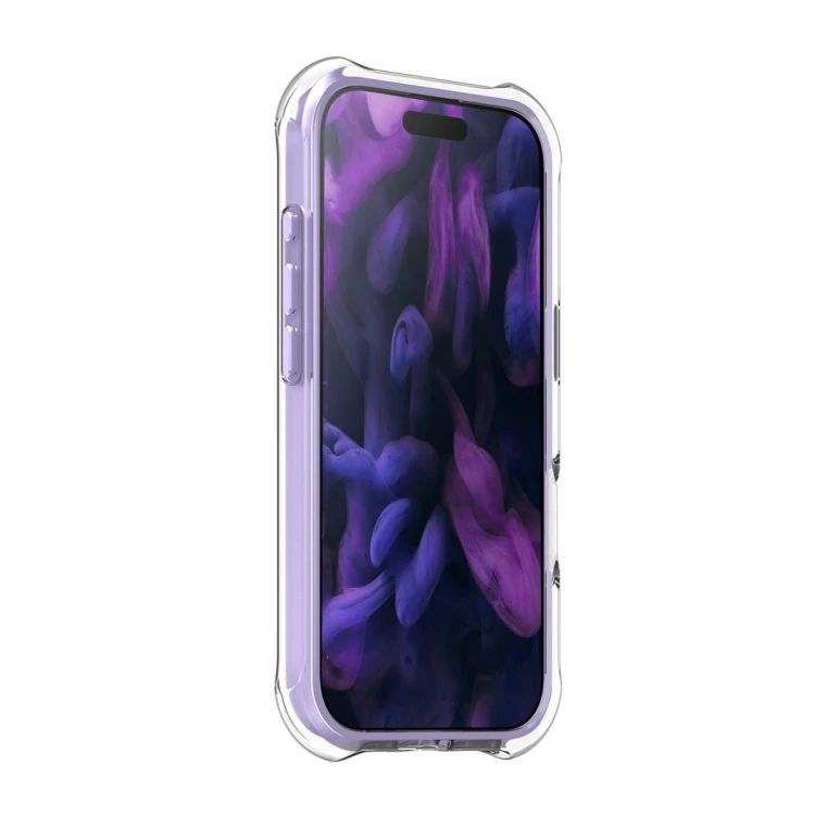 LAUT AERO PROTECT pokrowiec na telefon komórkowy 16 cm (6.3") Fioletowy, Przezroczysty