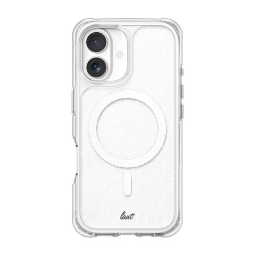 LAUT AERO SPARKLE pokrowiec na telefon komórkowy 16 cm (6.3") Srebrny, Przezroczysty