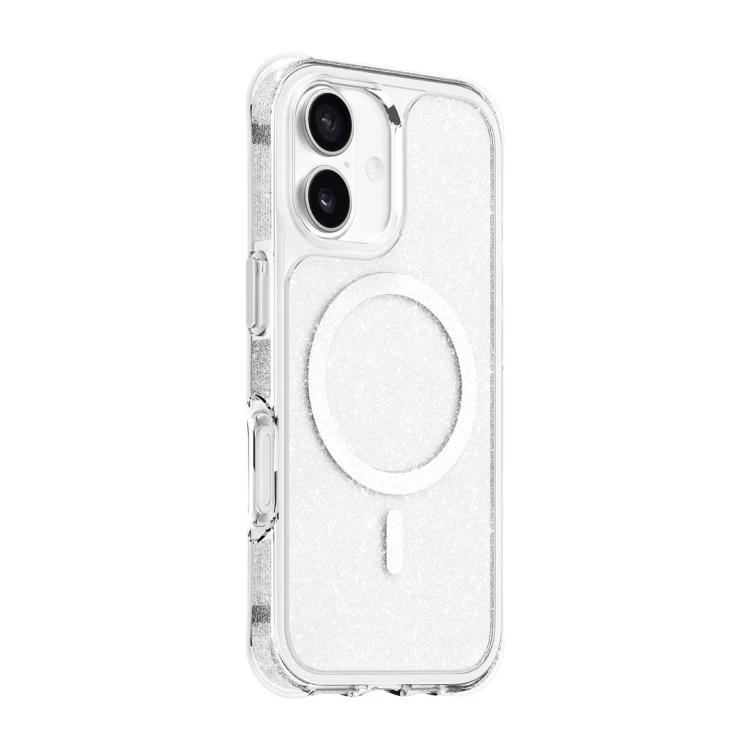 LAUT AERO SPARKLE pokrowiec na telefon komórkowy 16 cm (6.3") Srebrny, Przezroczysty