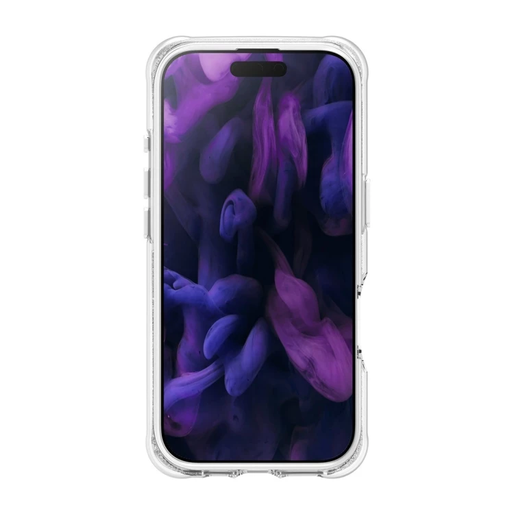 LAUT AERO SPARKLE pokrowiec na telefon komórkowy 16 cm (6.3") Srebrny, Przezroczysty