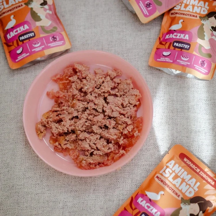 ANIMAL ISLAND Monoproteinowa kaczka dla kota 100g