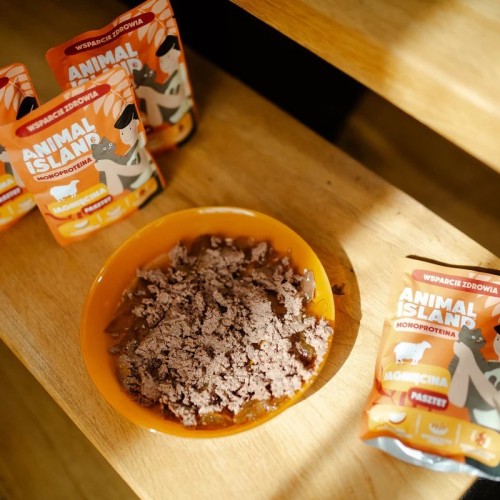 ANIMAL ISLAND Monoproteinowa jagnięcina dla kota 100g
