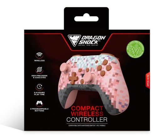 Dragonshock PopTop Różowy, Brązowy, Czarny, Jasny Niebieski, Fioletowy Bluetooth Gamepad Analogowa/Cyfrowa Nintendo Switch, PC