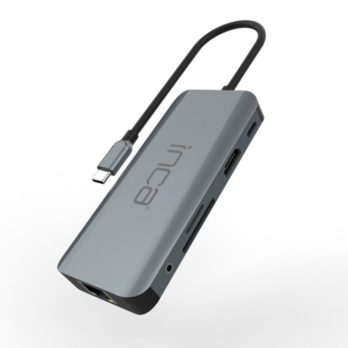 Inca ITPC-10TX huby i koncentratory USB Type-C 5000 Mbit/s Szary
