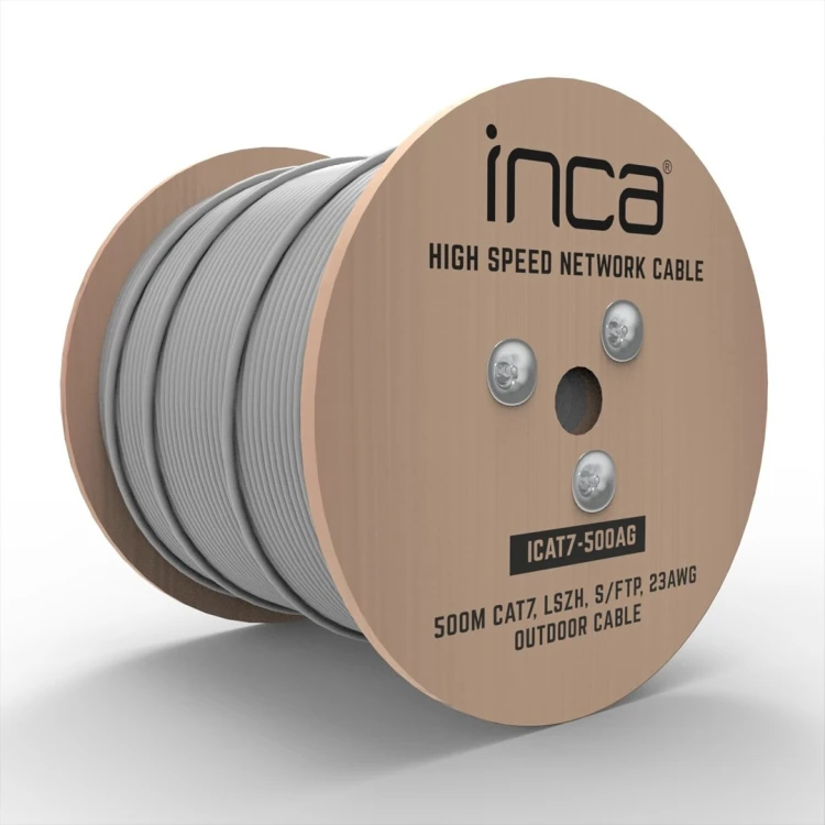 Kabel Ethernet INCA ICAT7-500AG S/FTP Kabel 23 AWG CAT7 500M