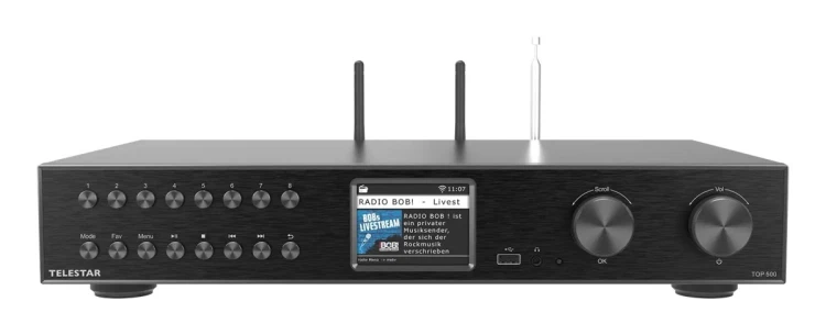 Moduł HiFi TELESTAR TOP 500 czarne wielofunkcyjne radia