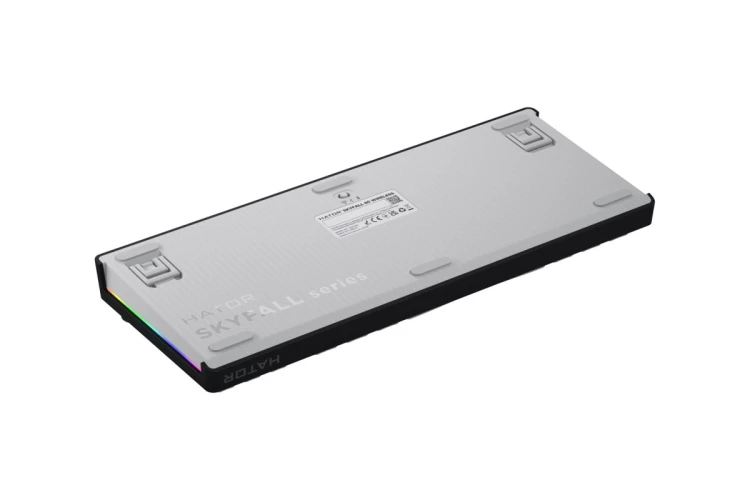 HATOR Skyfall Wireless 80 klawiatura Gaming USB + RF Wireless + Bluetooth QWERTY US English Czarny, Biały