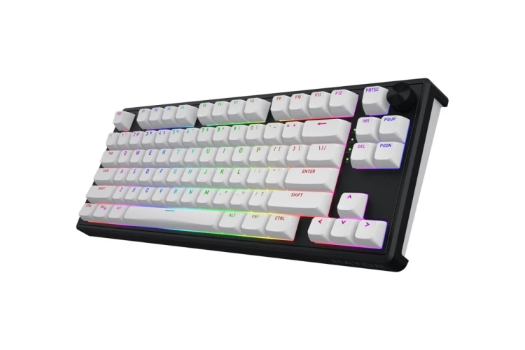 HATOR Skyfall Wireless 80 klawiatura Gaming USB + RF Wireless + Bluetooth QWERTY US English Czarny, Biały