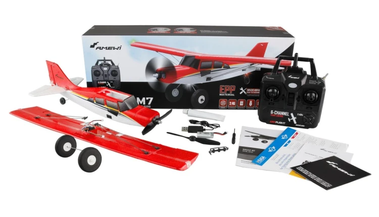 Samolot RC Amewi Maule M7 Bezszczotkowy 510MM 4-kanałowy 3D/6G Czerwony