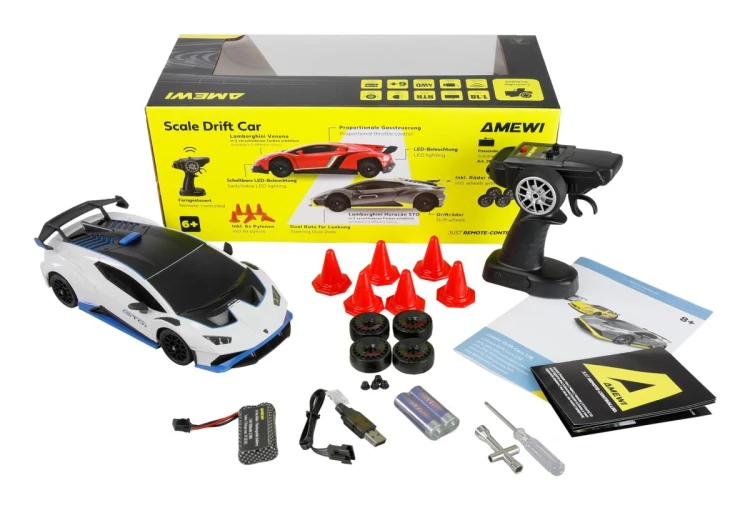Licencja Amewi RC Drift Lamborghini Huracan Biały