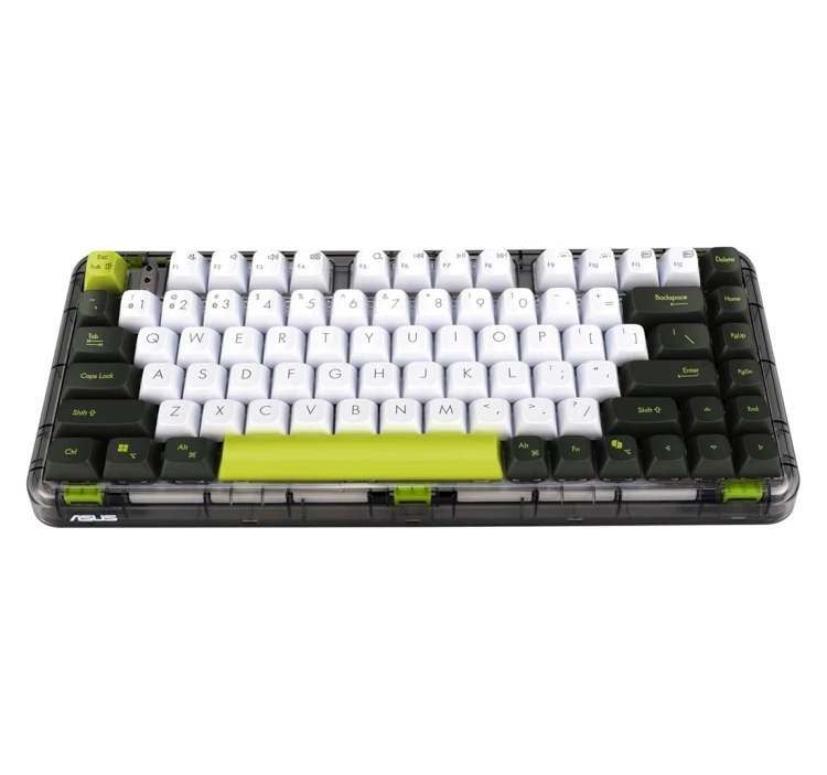 Klawiatura ASUS KD201 Jelly75 Wireless/Bluetooth Keyboard  Volt Green
