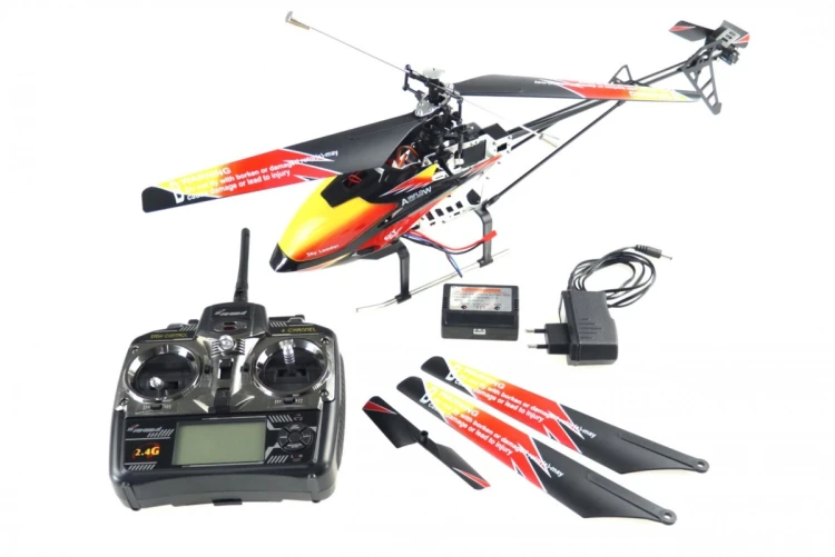 Helikopter zdalnie sterowany Amewi RC Buzzard Pro XL V2 z baterią Li-Po 1500mAh/14+