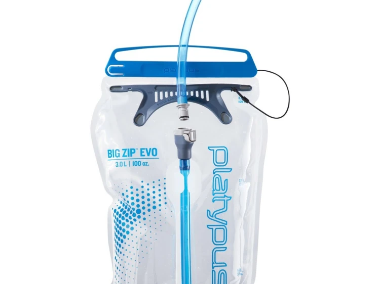 Platypus BIG ZIP Codzienne użytkowanie 3000 ml Polietylen, Silikon Niebieski, Przezroczysty