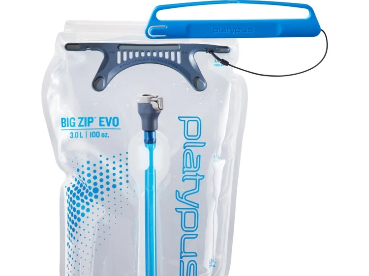 Platypus BIG ZIP Codzienne użytkowanie 3000 ml Polietylen, Silikon Niebieski, Przezroczysty