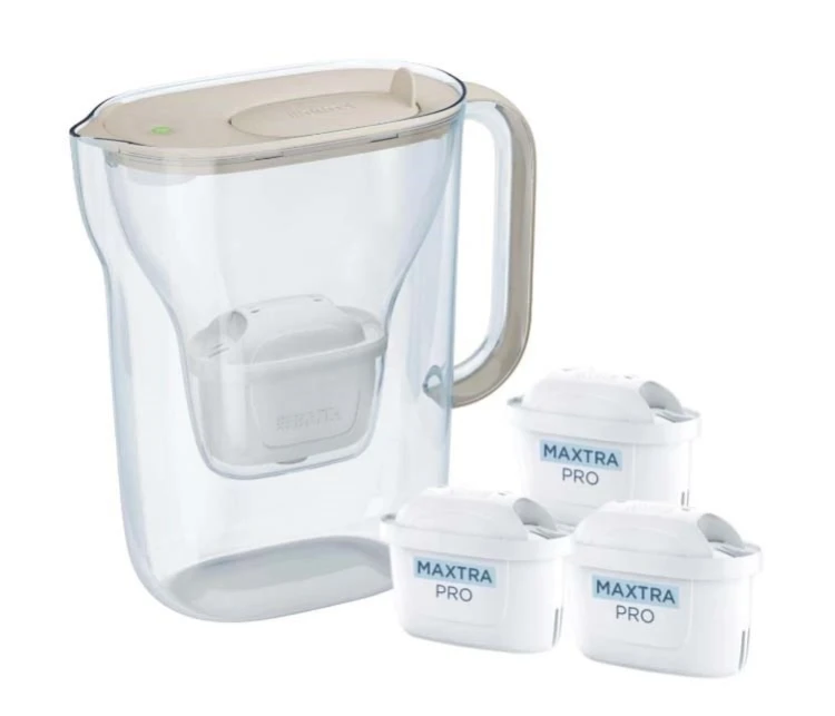 Dzbanek filtrujący Brita Style Essential+3 wkłady MaxtraPro PP (piaskowy)