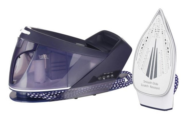 Emerio SG-123562 stacja parowa 2200 W 1,5 l Płyta ceramiczna Fioletowy, Biały