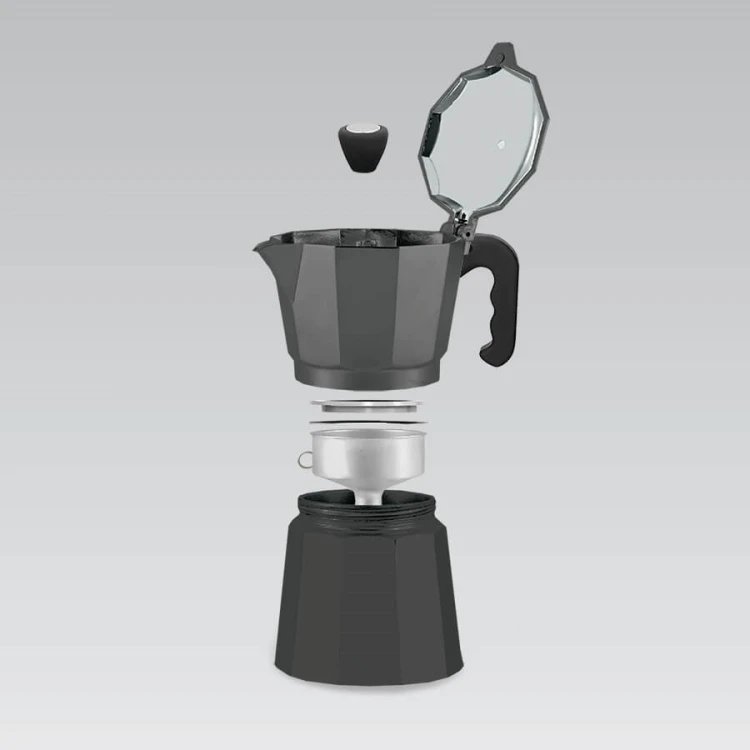 Kawiarka aluminiowa (3 filiżanki; 150 ml) MR-1666-3-BLACK MAESTRO