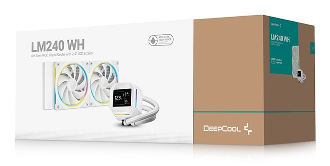 Chłodnica Wasserkühlung Deepcool LM240 Biała
