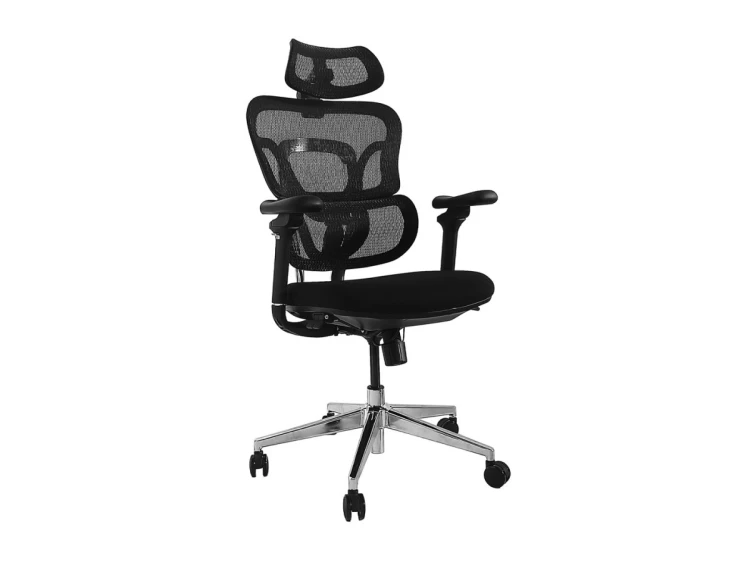 Equip Ergonomischer BĂĽrostuhl+Kopf/ArmstĂĽtzen+SFS    schwarz lite Retail