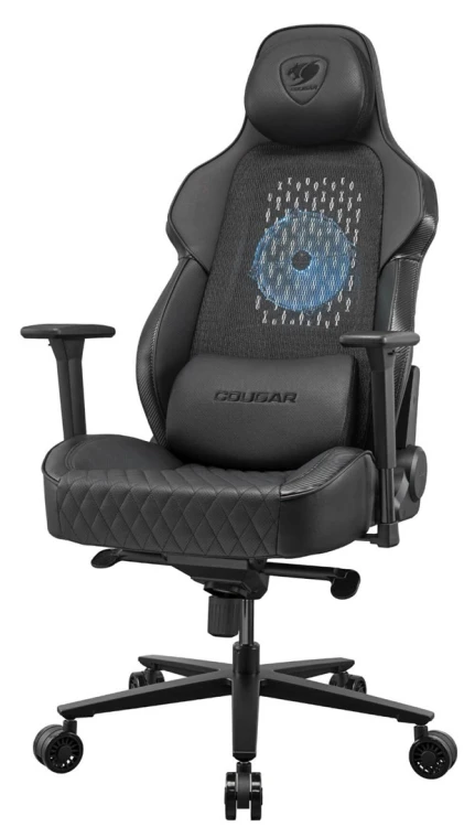 COUGAR CGR-ARP-BLB Uniwersalny fotel dla gracza Obite siedzisko Czarny, Pomarańczowy