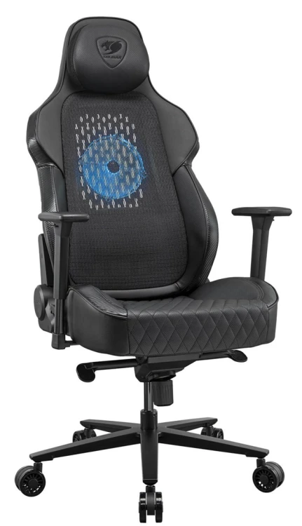 COUGAR CGR-ARP-BLB Uniwersalny fotel dla gracza Obite siedzisko Czarny, Pomarańczowy