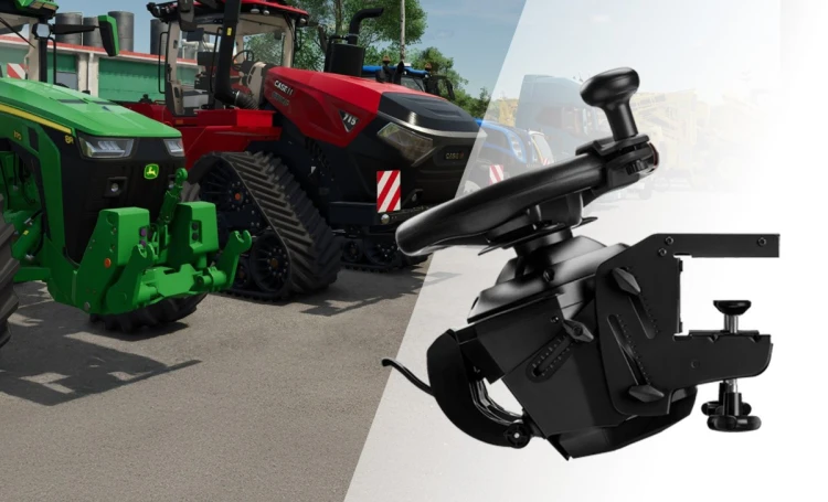 Thrustmaster T128 SimTask Farming Pack Czarny Kierownica + pedały + dźwignia zmiany biegów PC, PlayStation 4, PlayStation 5